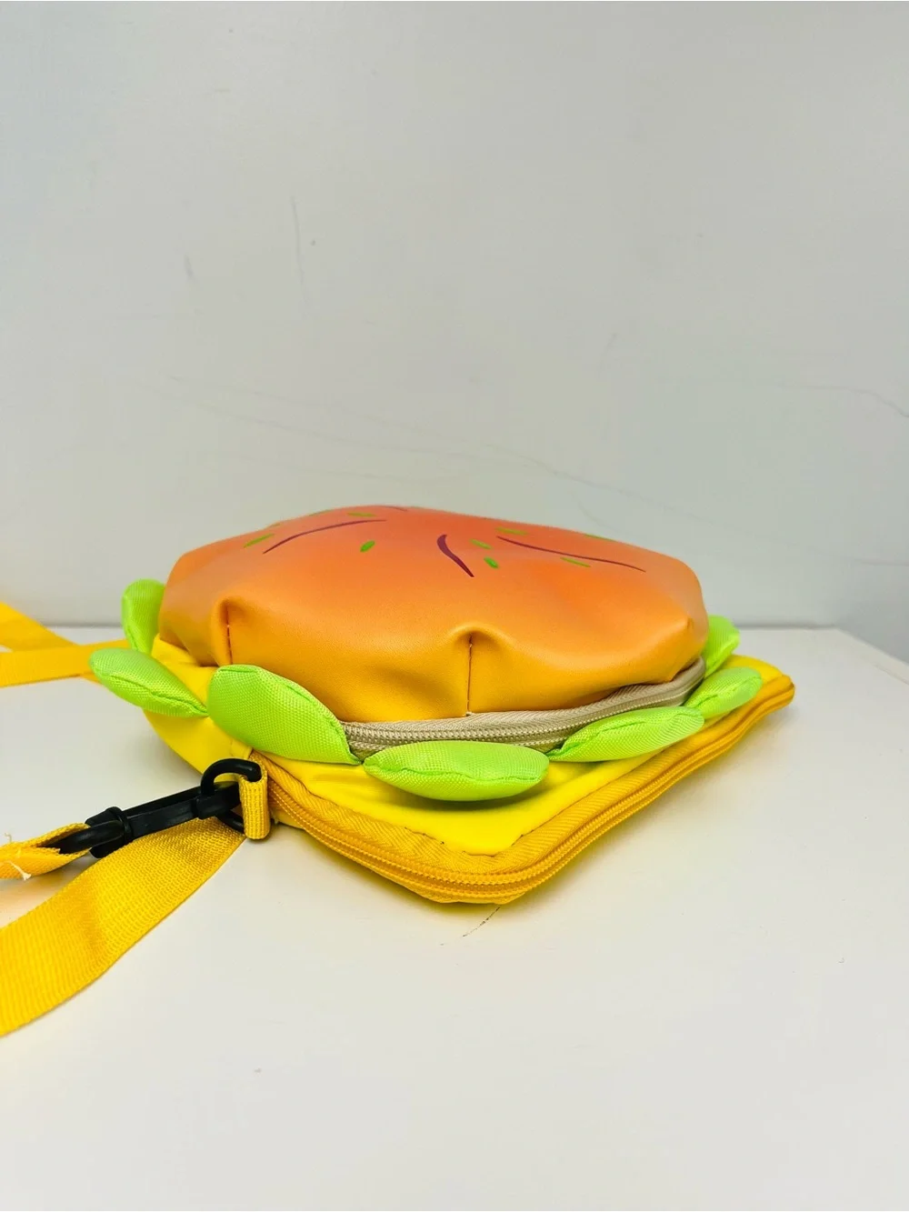 Bright Colored Cheeseburger Crossbody